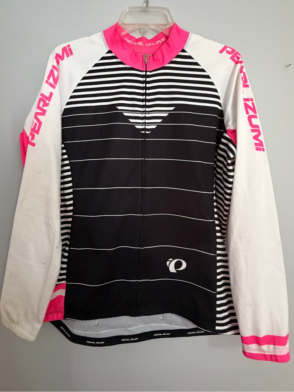 Pearl Izumi Women’s Cycling Jersey - Black, White & Pink Accent